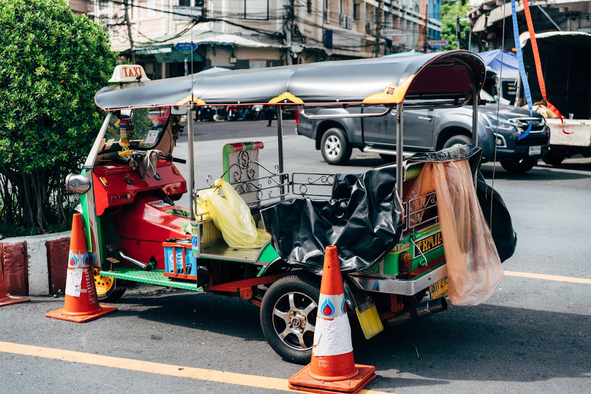 TukTuk taxi op straat